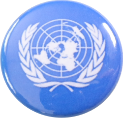 Button Peacekeeper UN-Flagge